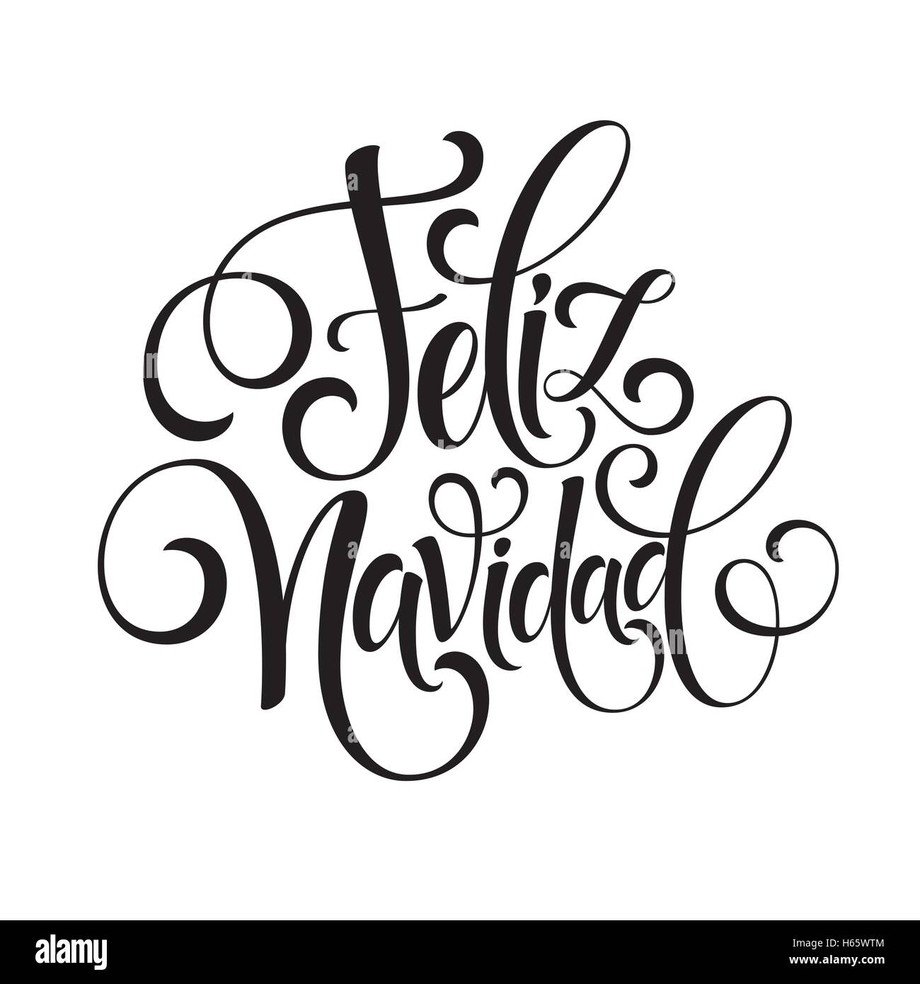 Download Feliz Navidad hand lettering decoración para el texto de ...