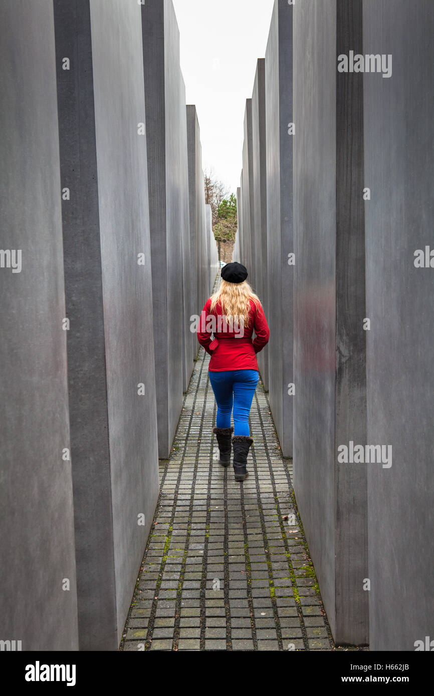 Memorial del Holocausto, Berlín Foto de stock