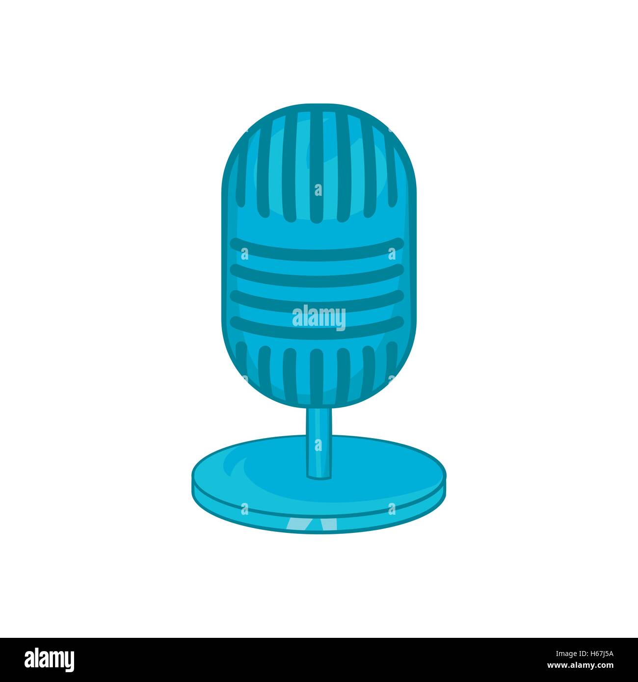 Icono de micrófono retro, estilo de dibujos animados Imagen Vector de stock  - Alamy