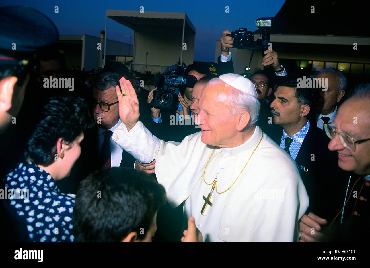 El Papa Juan Pablo II Foto de stock