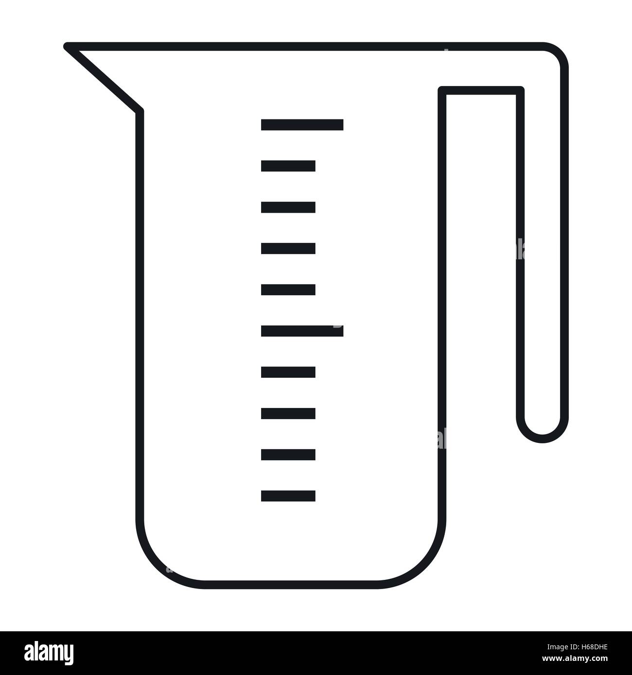 Vaso icono, estilo esquema Imagen Vector de stock Alamy