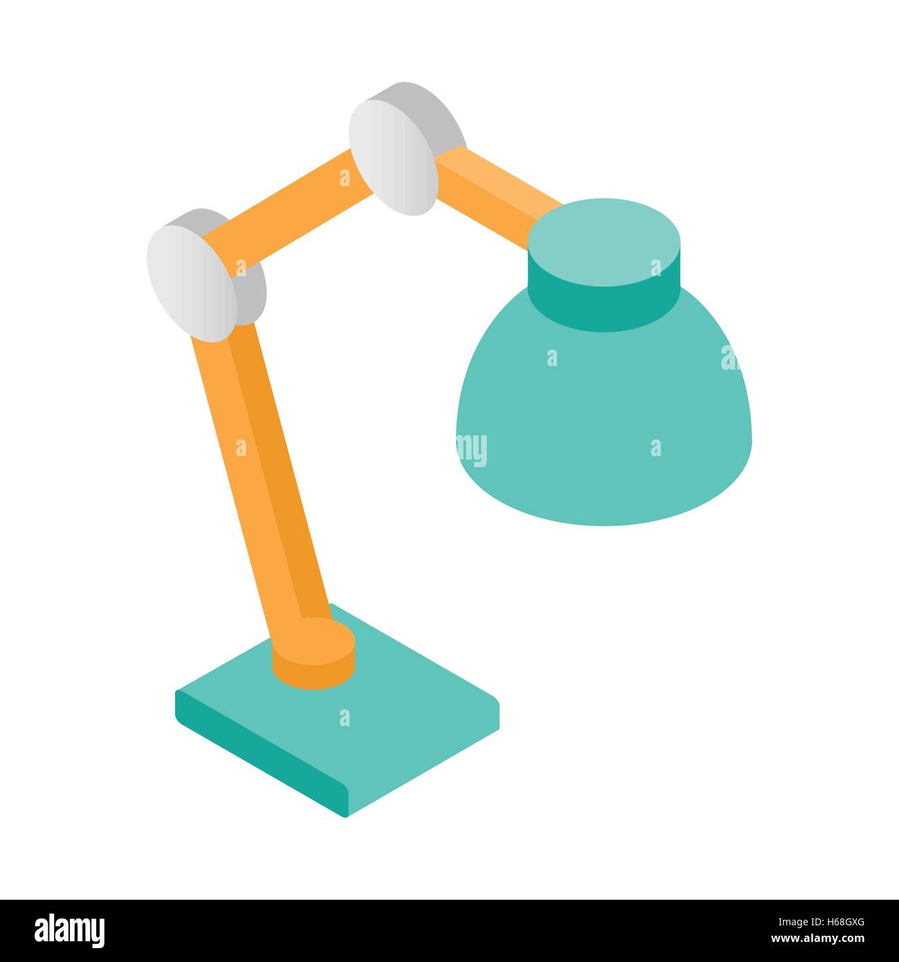 Lámpara de mesa icono 3D isométrica Imagen Vector de stock - Alamy
