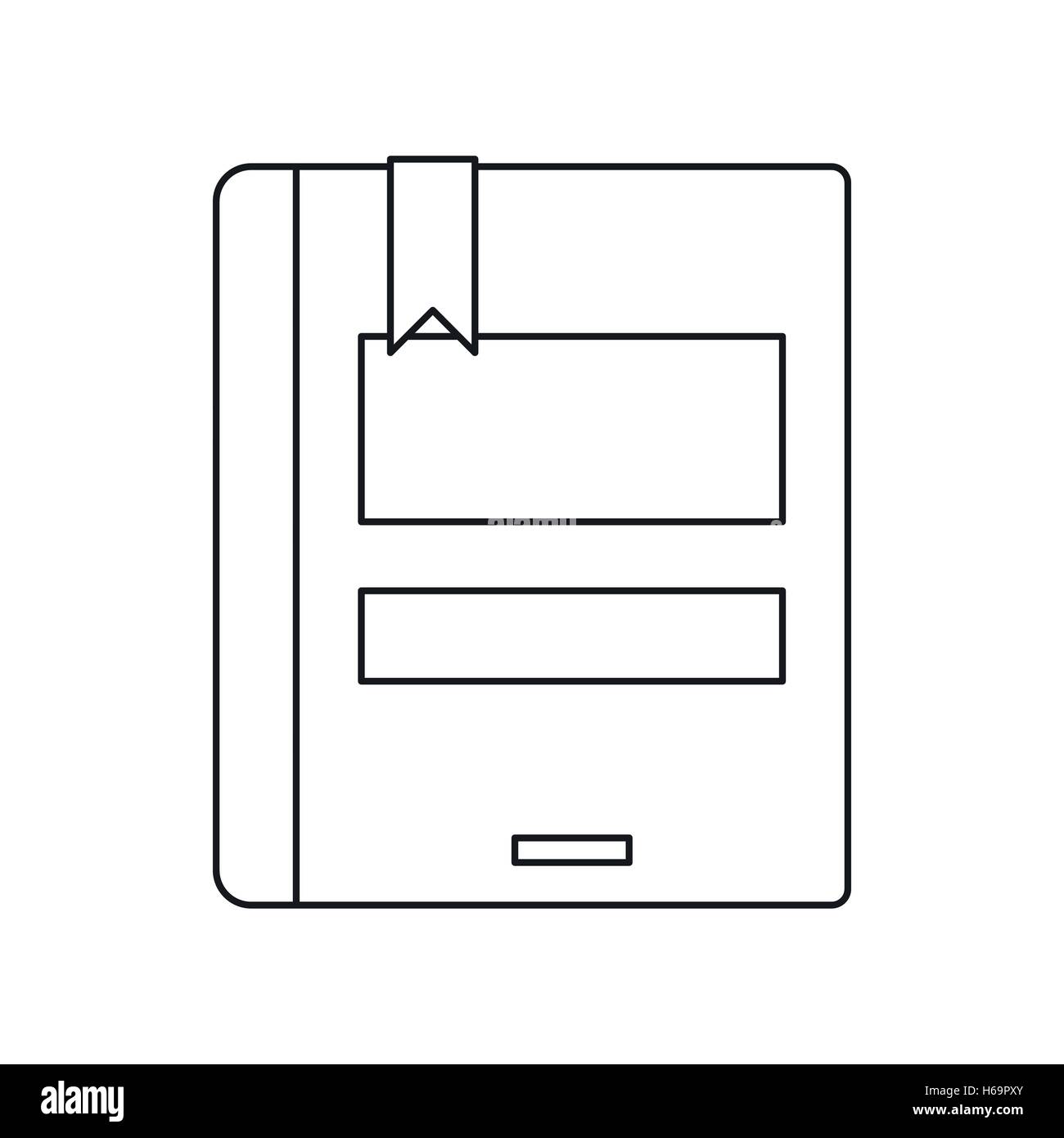 Icono de libro cerrado, el estilo de esquema Imagen Vector de stock - Alamy Icono de libro cerrado, el estilo de esquema Imagen Vector de stock - Alamy