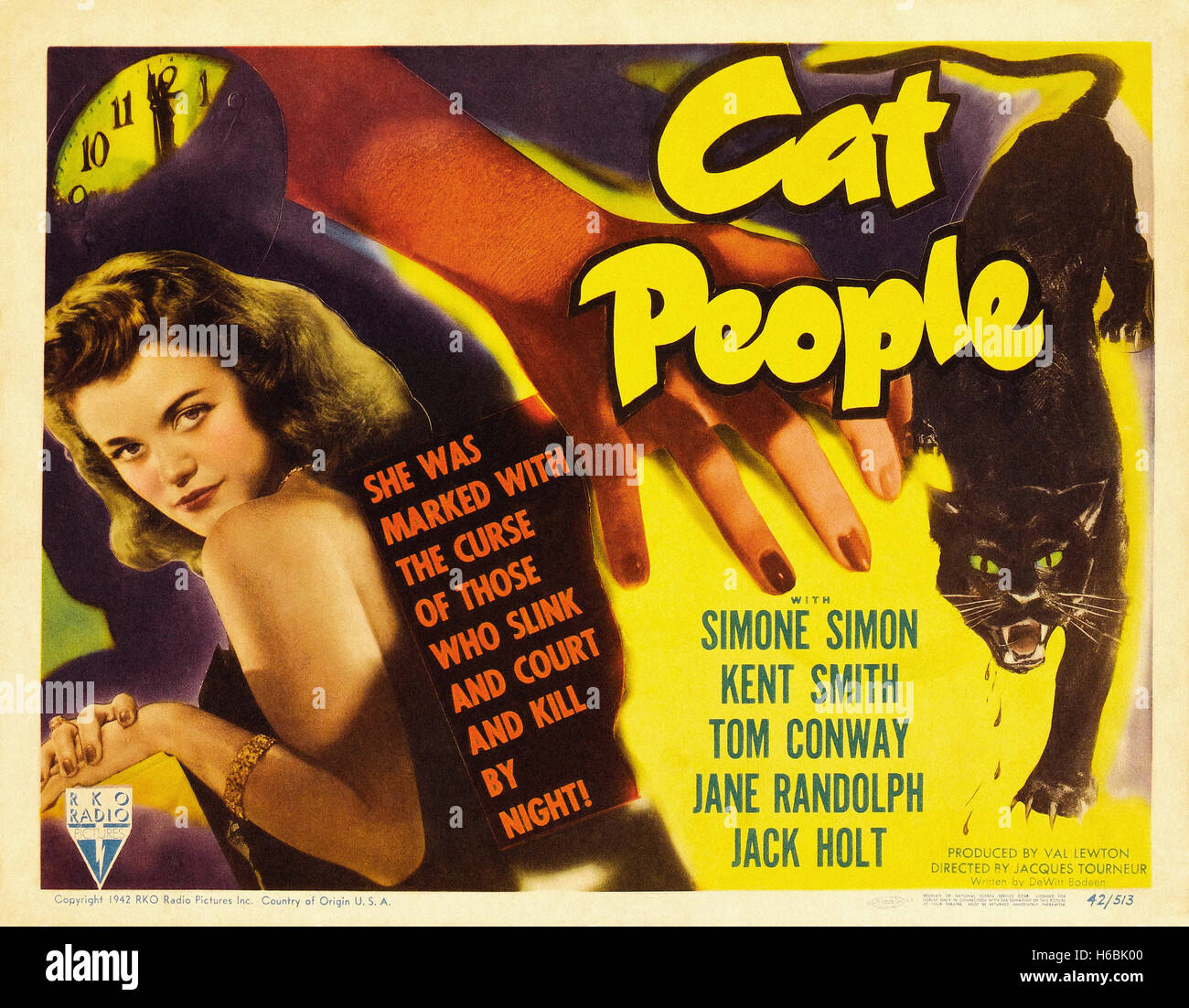 Gato gente (1942) - Movie Poster - Foto de stock