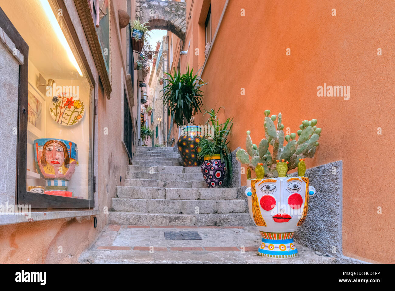 Taormina, Messina, Sicilia, Italia Foto de stock
