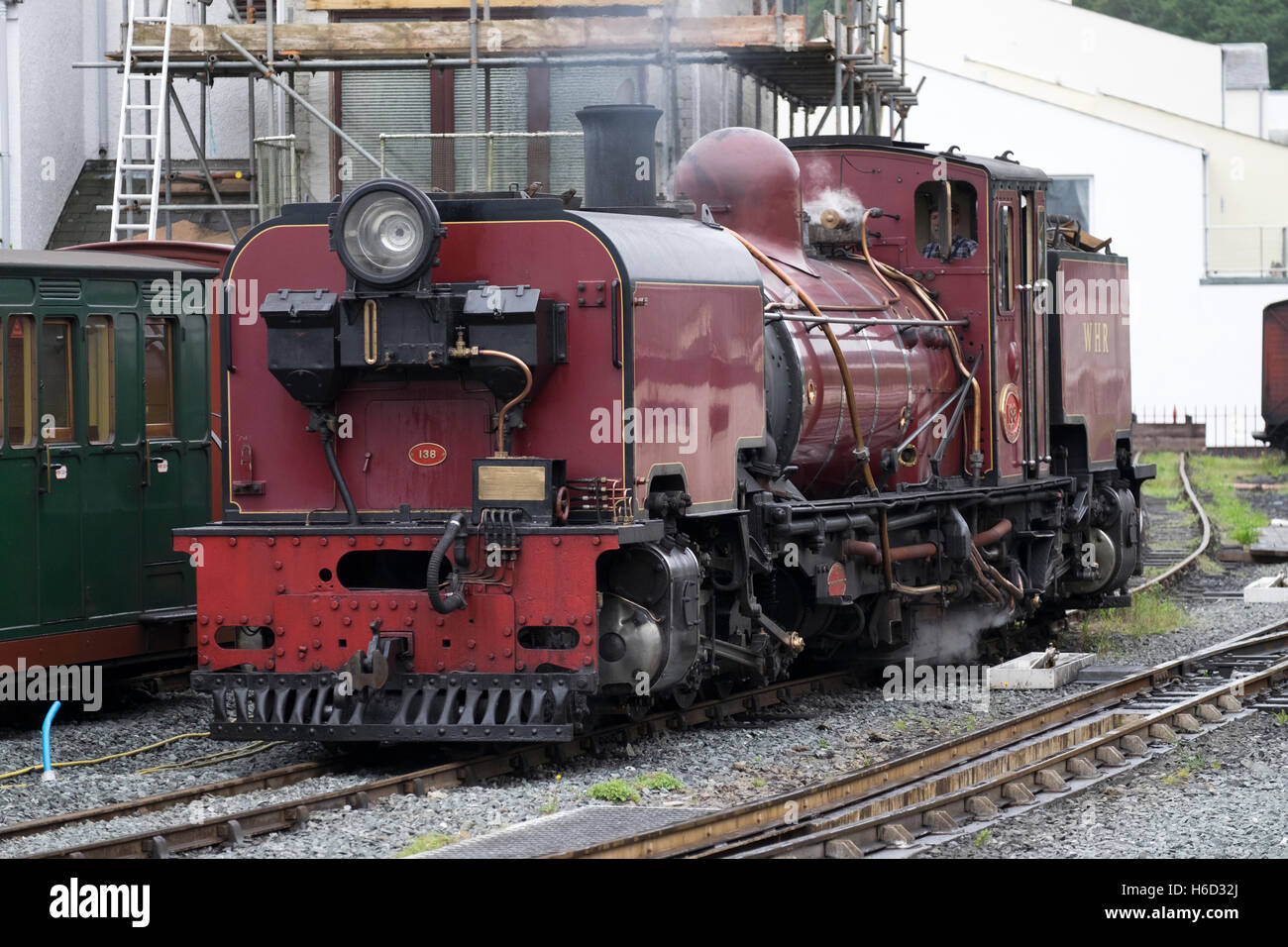 Antiguo tren de vapor Foto de stock
