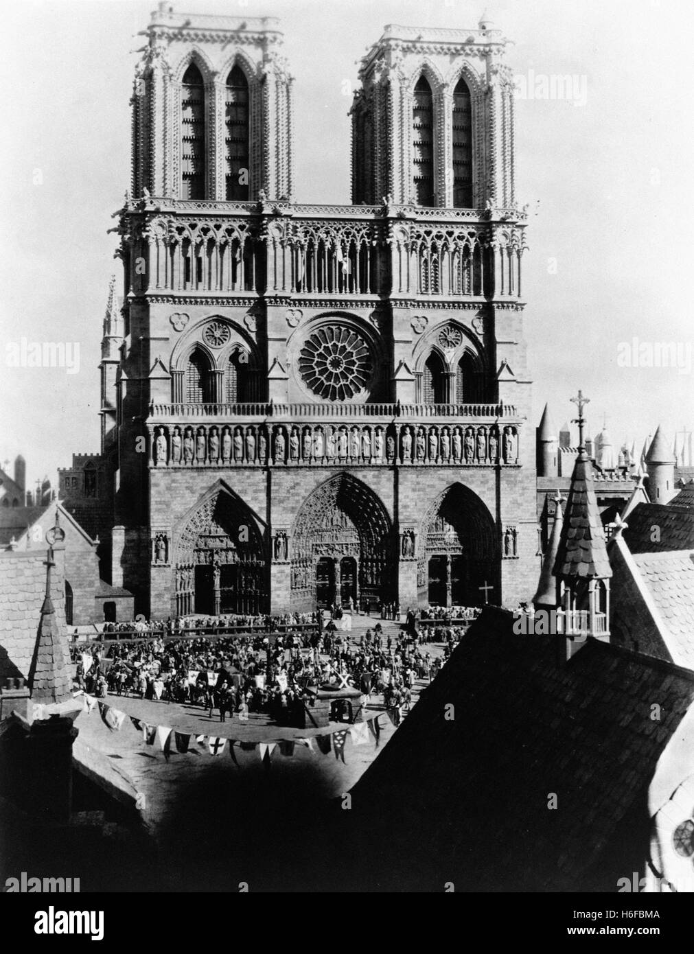 El jorobado de Notre Dame,(1923) Foto de stock