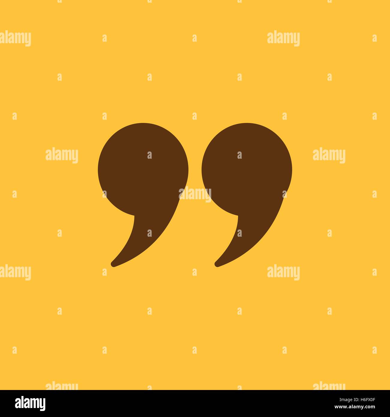 Icono de la cotización. Símbolo de cotización. Ilustración vectorial