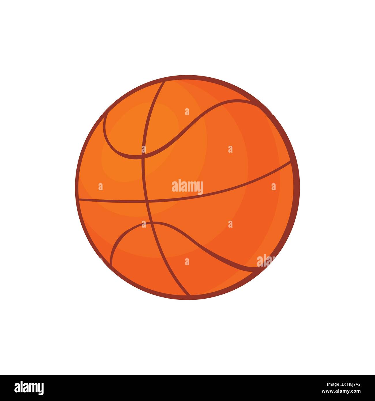 Pelota de baloncesto icono en el estilo de dibujos animados Imagen Vector  de stock - Alamy