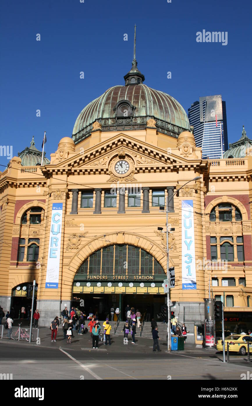 La estación de Flinders Street Foto de stock