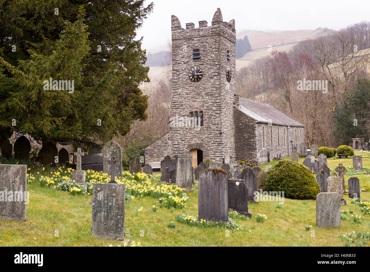 Iglesia de Jesús, Troutbeck, Lake District, Cumbria, Inglaterra Foto de stock