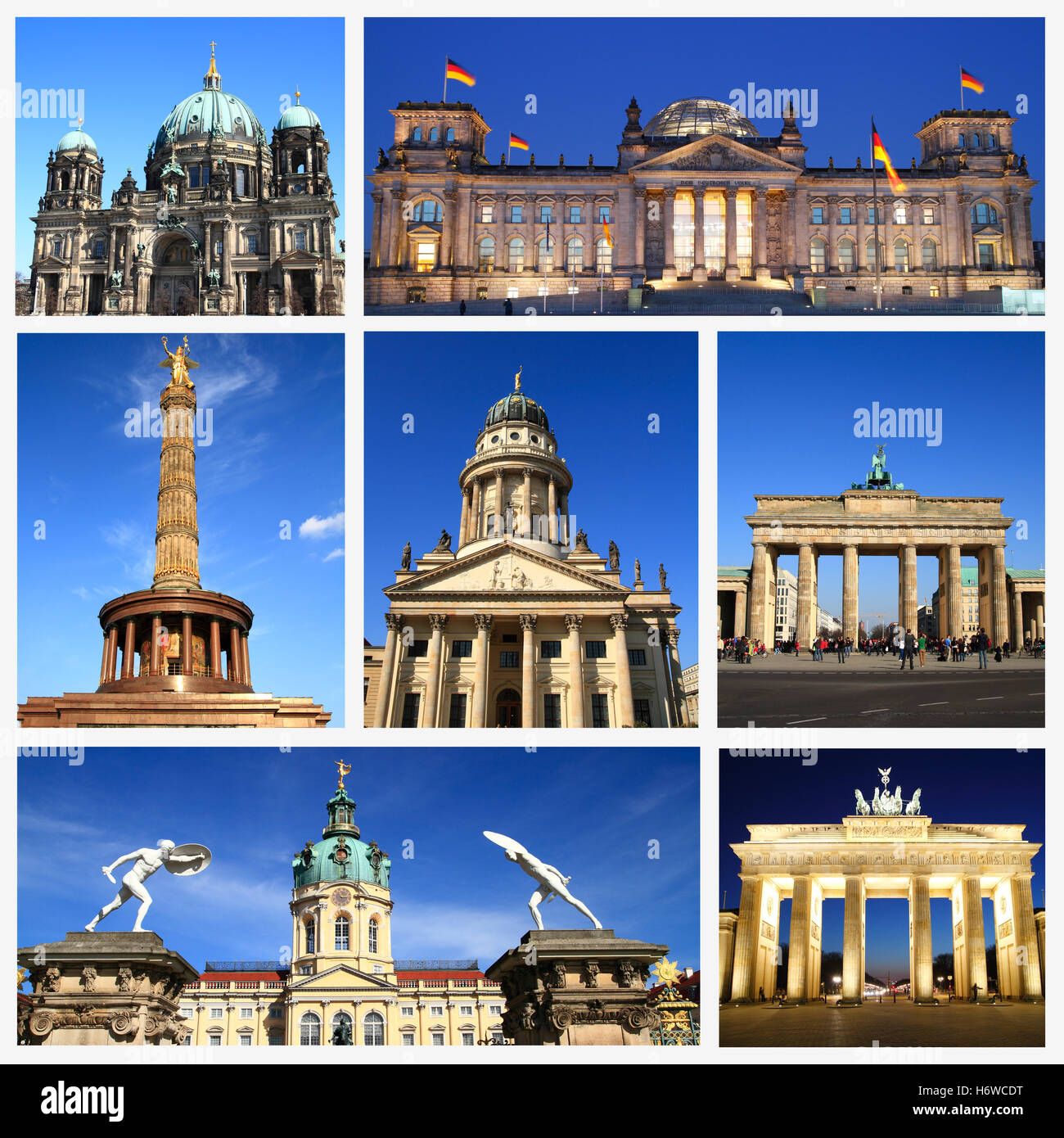 Ilustración collage postal recuerdos de viaje impresiones colección Scrapbook Arte monumento de la ciudad de viajes diseño modelo Foto de stock