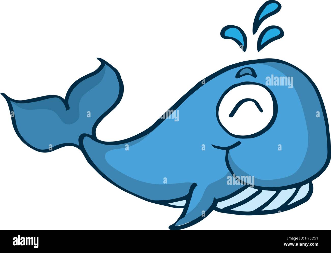 Cute dibujos animados para niños ballena diseño ilustración vectorial  Imagen Vector de stock - Alamy