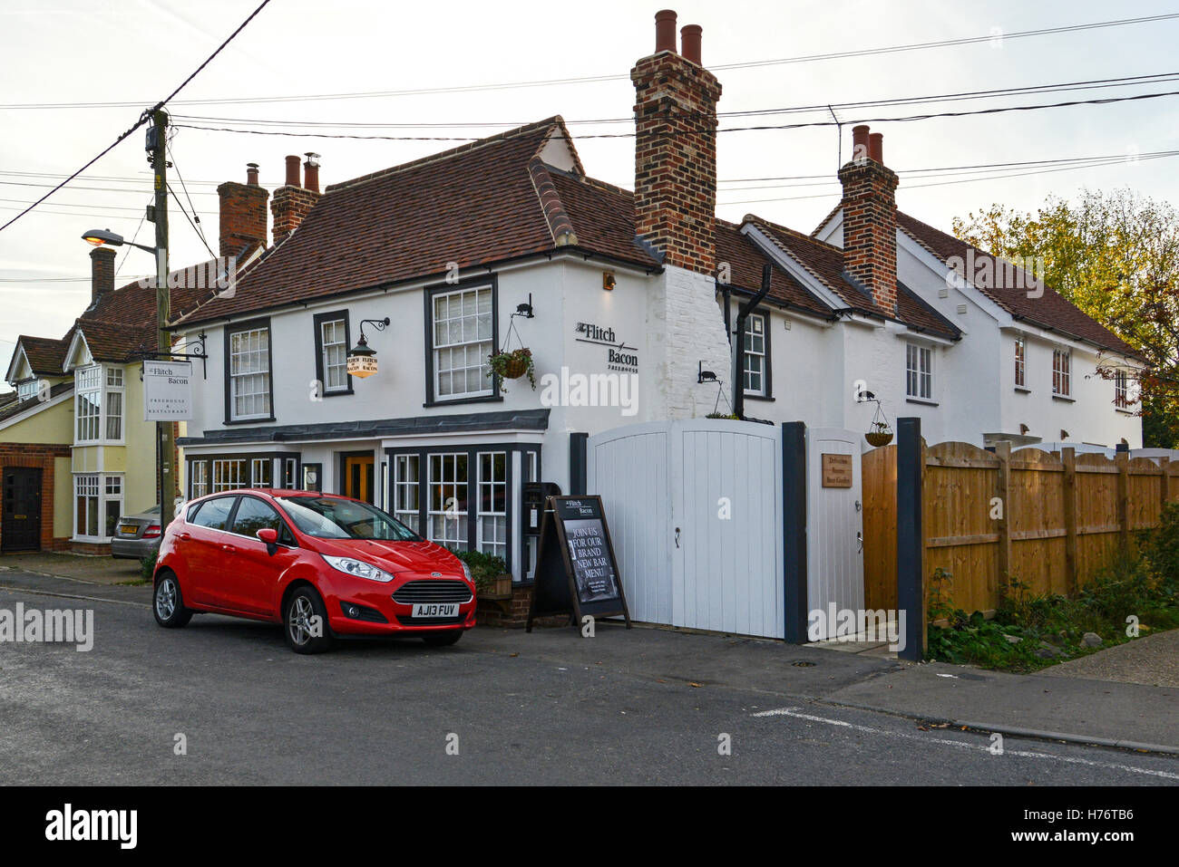 La Flitch de tocino, poco Dunmow, Essex Foto de stock