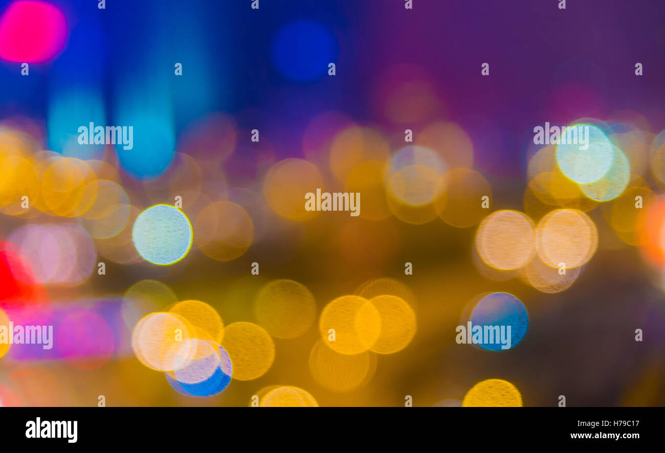 Blur desenfoque iluminación iluminado de Street View Foto de stock