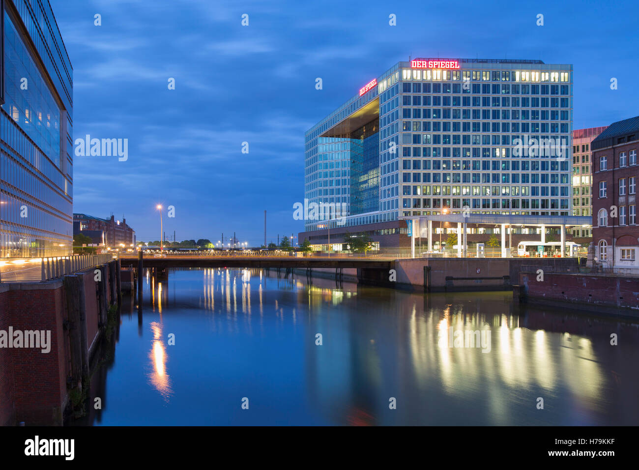Edificio Der Spiegel, Hamburgo, Alemania. Foto de stock