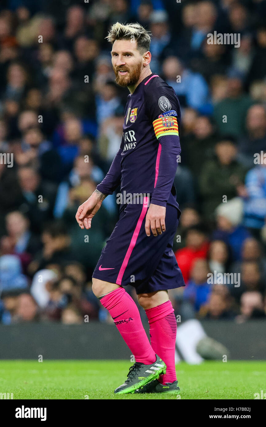 Lionel Messi (Barcelona), el 1 de noviembre, 2016 - Fútbol / Soccer : de  Lionel Messi de Barcelona durante la fase de grupos de la Liga de Campeones  de la UEFA partido