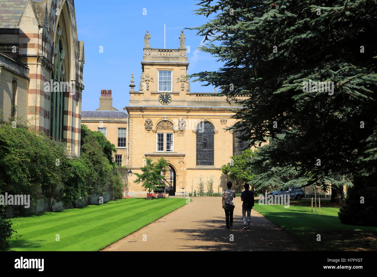Trinity College, Universidad de Oxford, Inglaterra, Reino Unido. Foto de stock