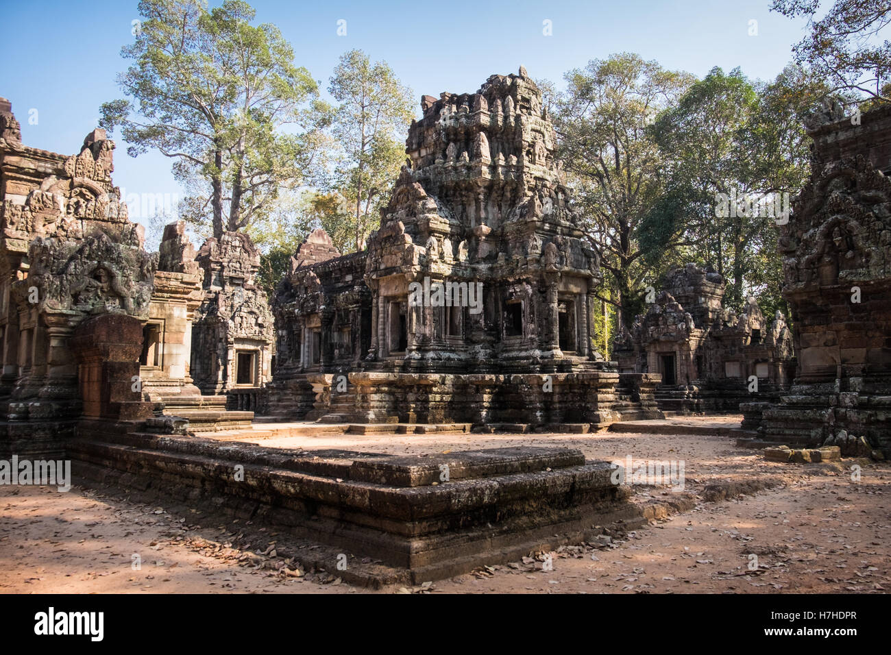 Una vista general de Chau decir templo en la zona de Siem Reap, Camboya Foto de stock