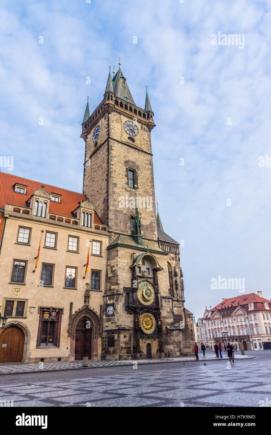 Reloj Astronómico de Praga, Orloj, República Checa Foto de stock