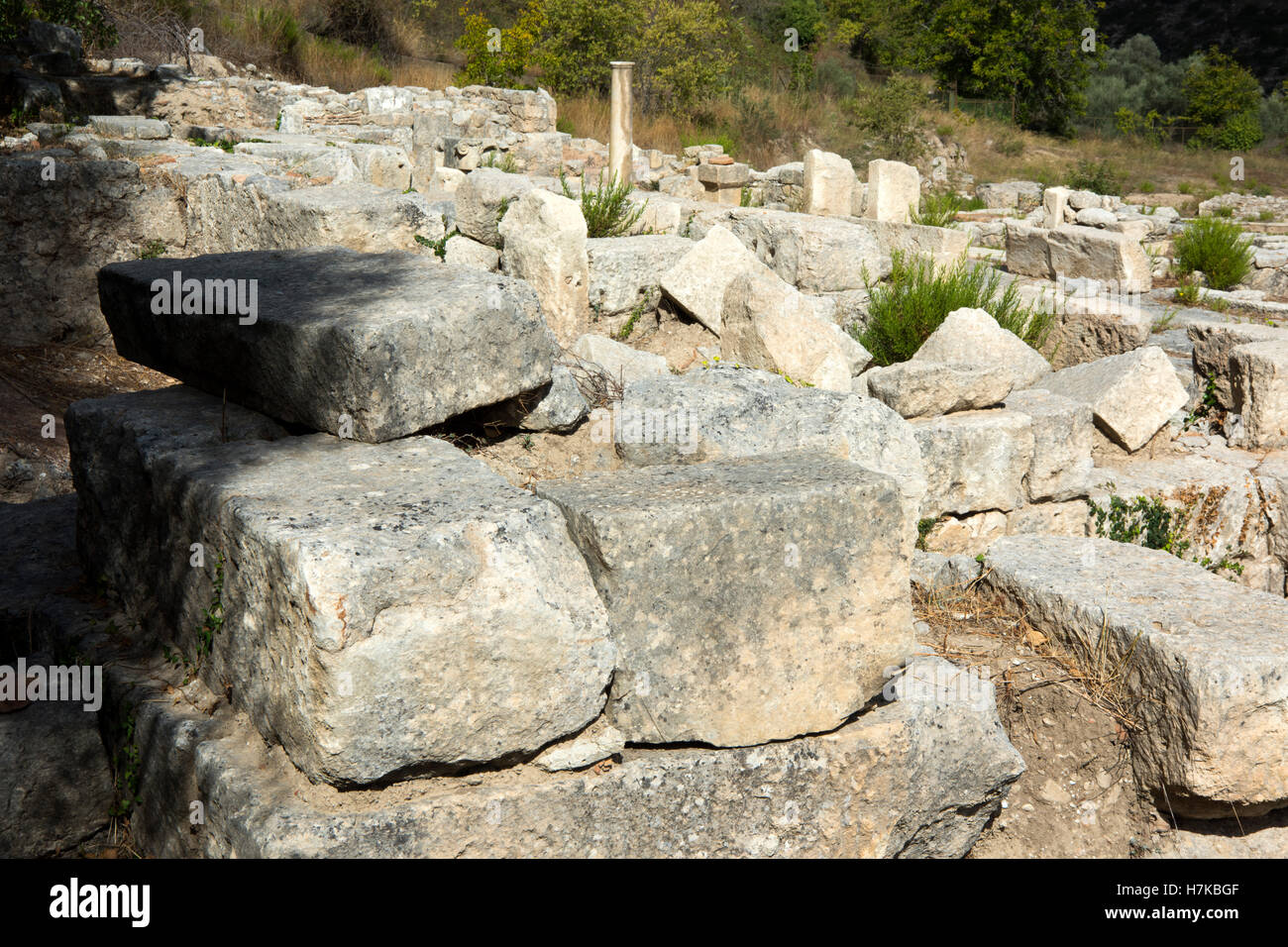 Griechenland, Kreta, Archea Eleftherna (Eleutherna), war eine antike griechische Stadt. Foto de stock