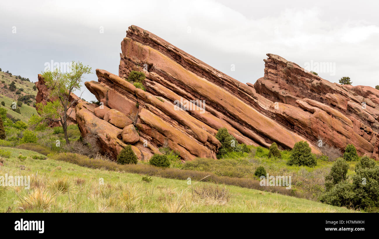 Hermosa Red Rocks Colorado en la naturaleza Foto de stock