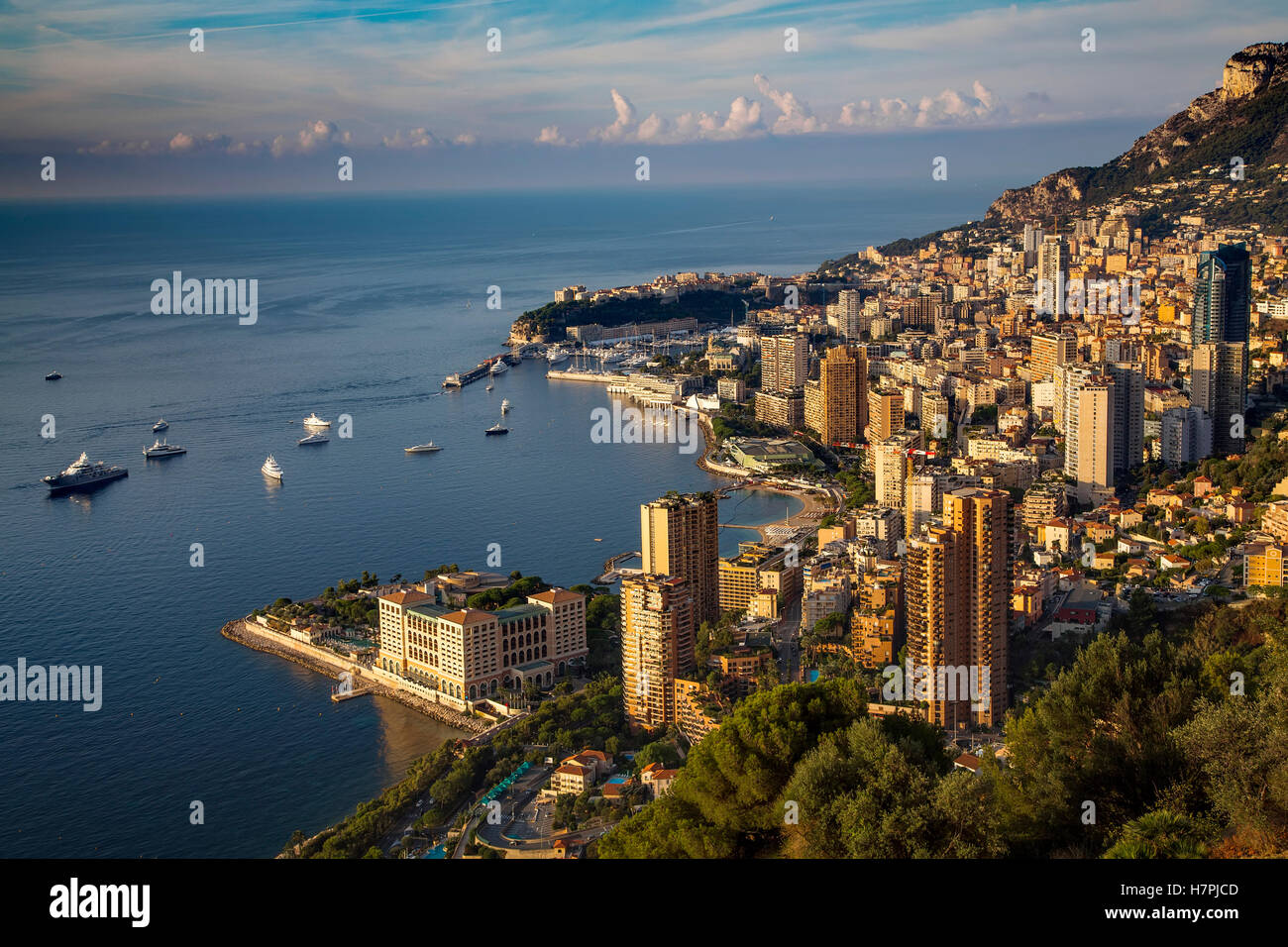 Principado de Mónaco. Monte Carlo. Riviera francesa, Cote d'Azur. Mar Mediterráneo, Europa Foto de stock