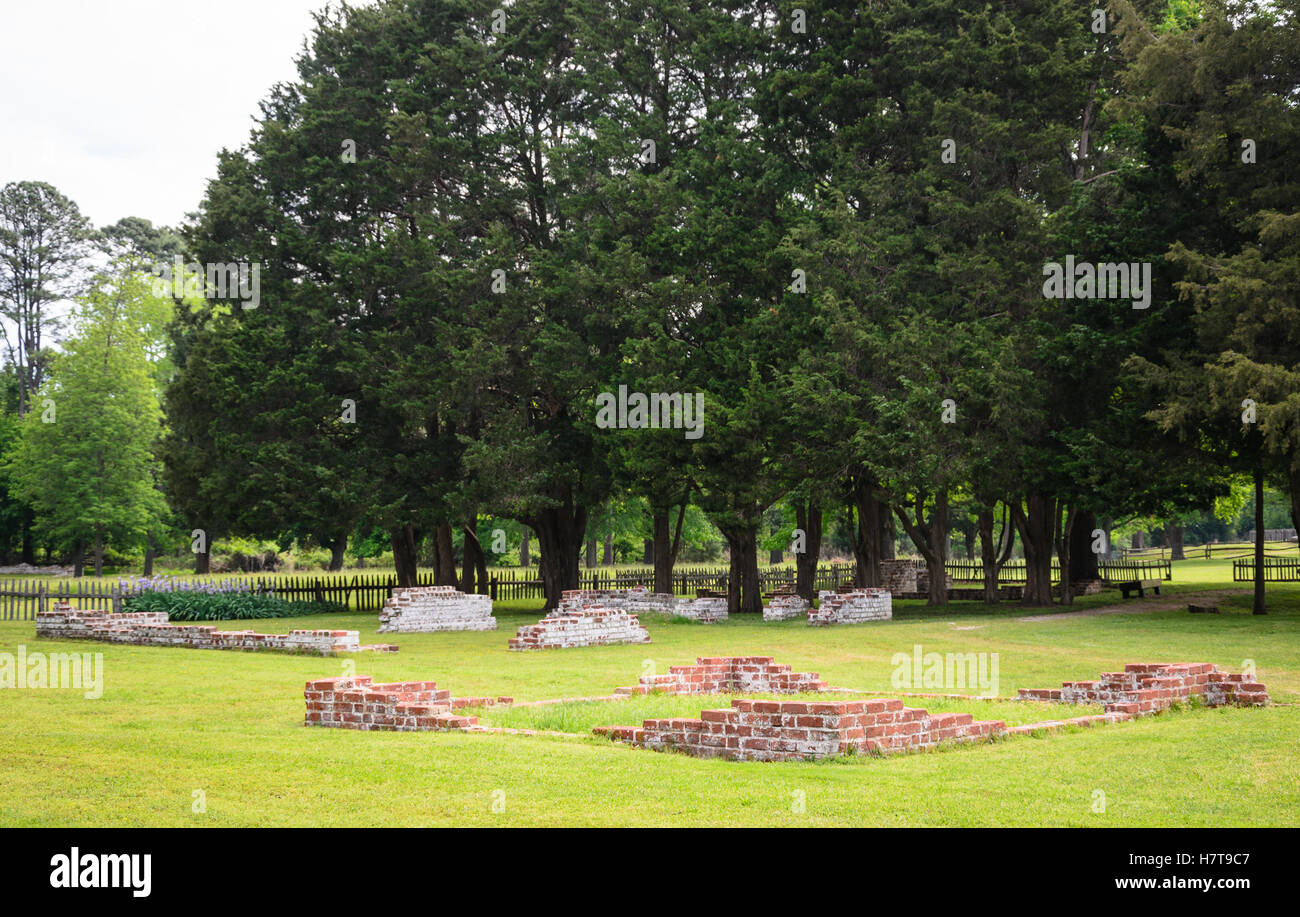 Jamestown National Historic Site Foto de stock
