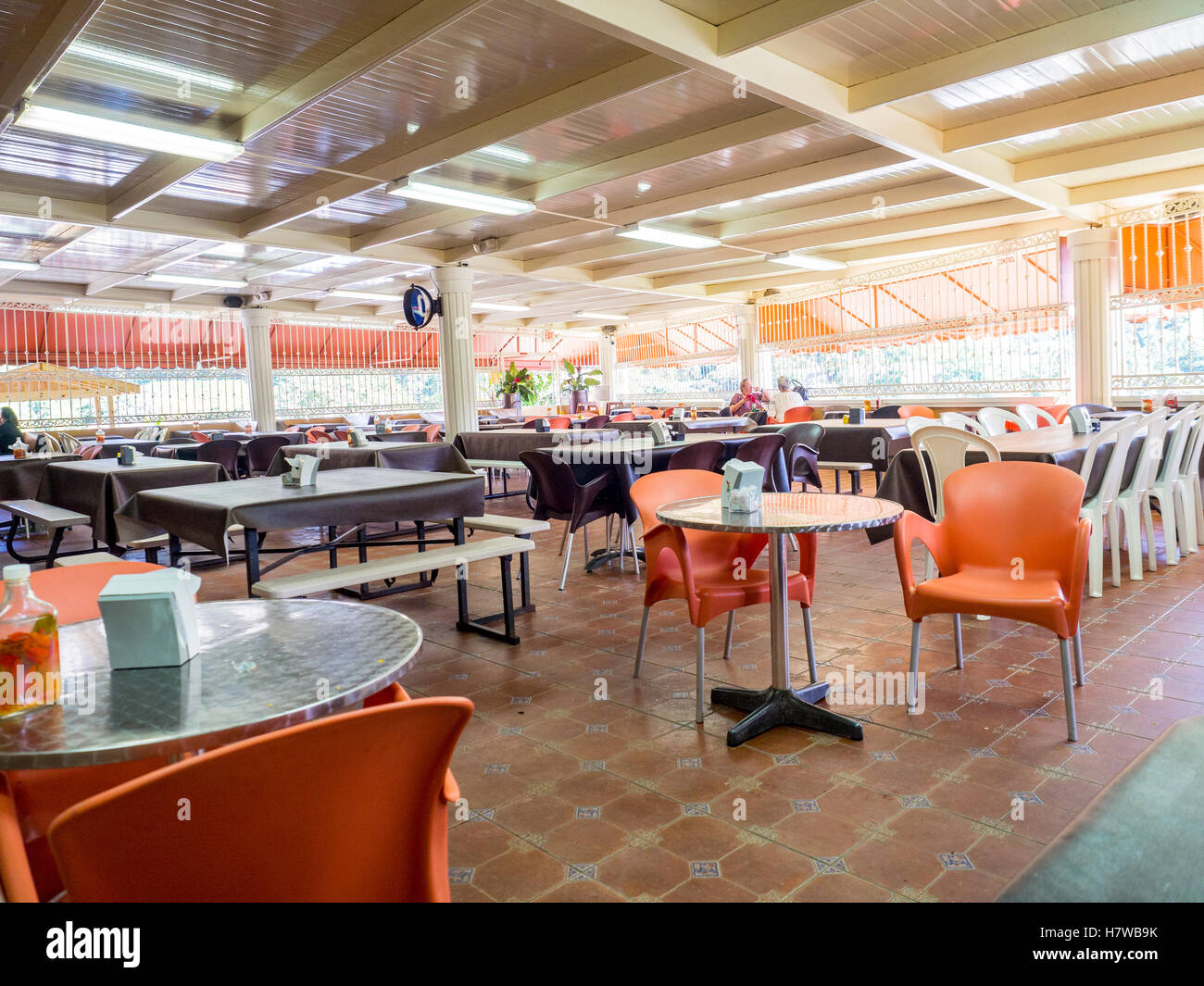 La Sombra interior Restaurante Puerto Rico Orocovis Fotografía de stock