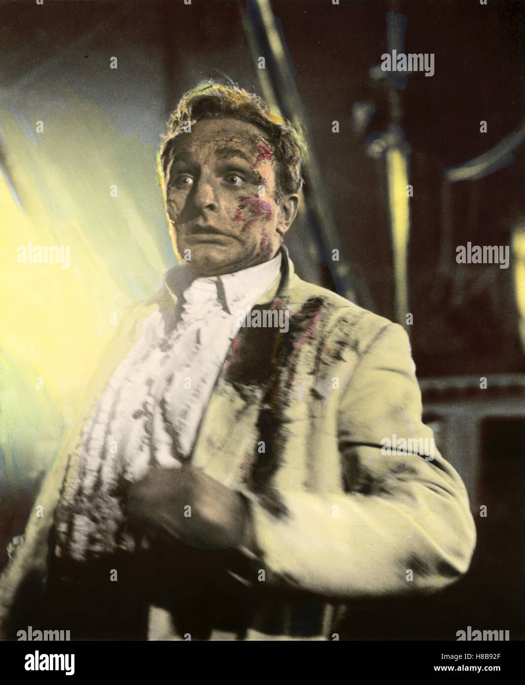 Der rote Schatten (circo de horrores) GB 1960, Regie: Sidney Hayers, ANTON DIFFRING, Clave: Blut, Wunde, Verletzung, CCC Foto de stock