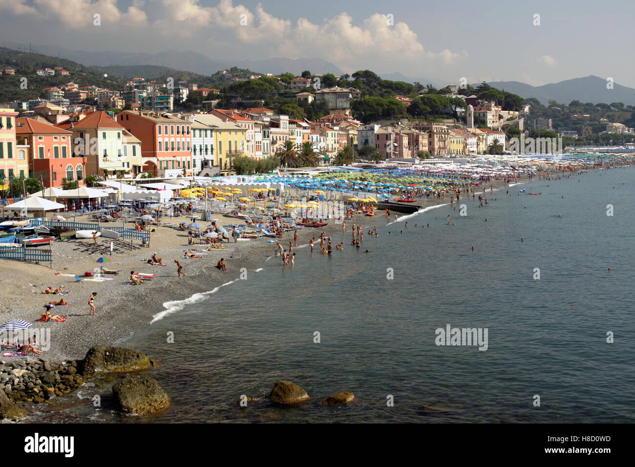 Di Celle Ligure, Riviera di Ponente, Liguria, Italia, Europa Foto de stock