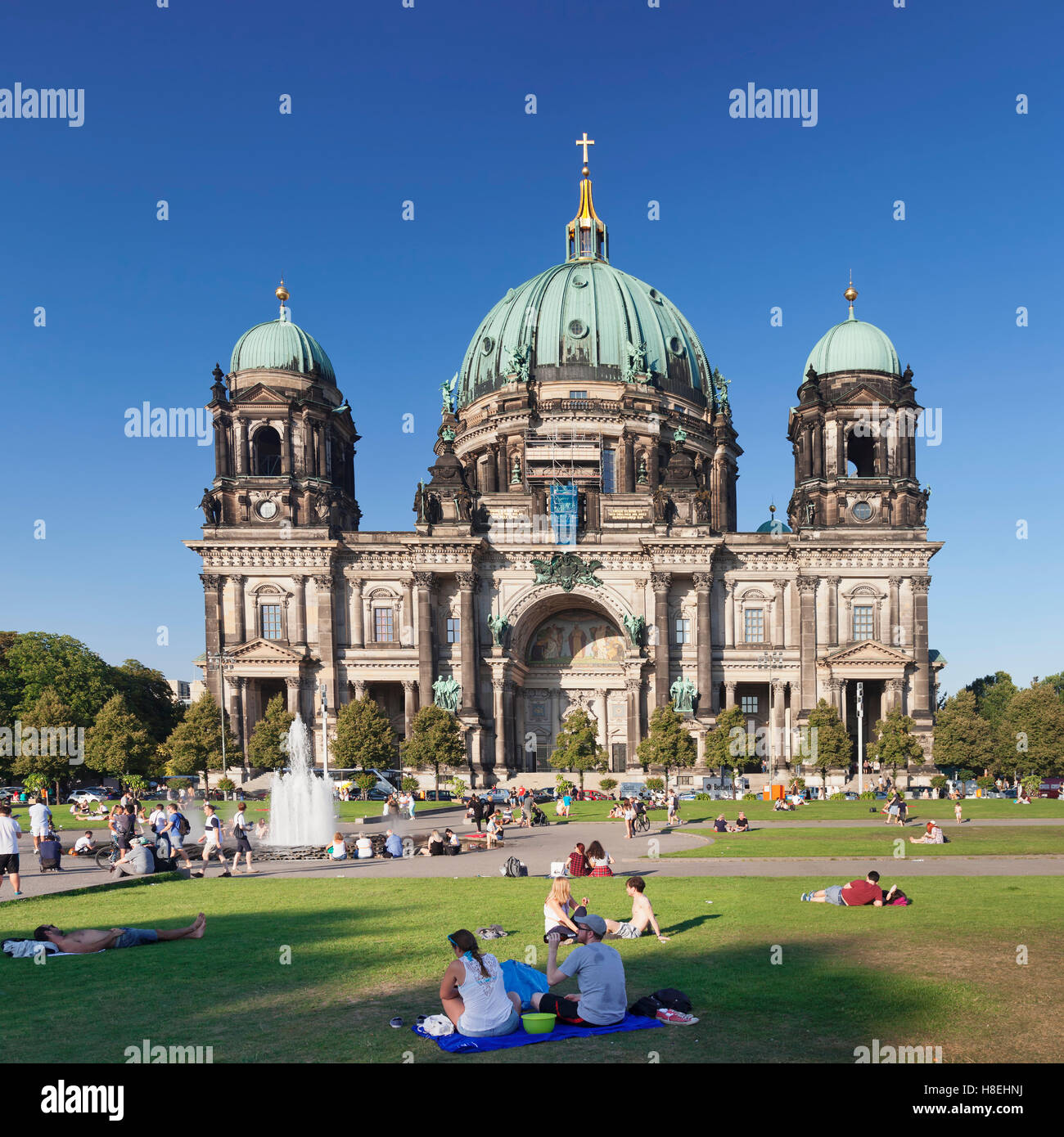 Berliner Dom (catedral de Berlín), la Isla de los Museos, Patrimonio de la Humanidad de la UNESCO, Mitte, Berlin, Alemania, Europa Foto de stock