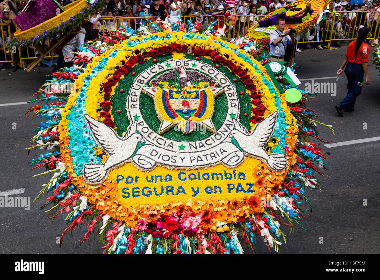 Silleta, Composición de flores, flor Parade, el desfile de silleteros
