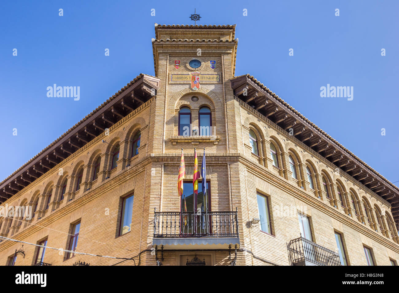 Old Post Office en el centro histórico de Huesca, España Fotografía de  stock - Alamy