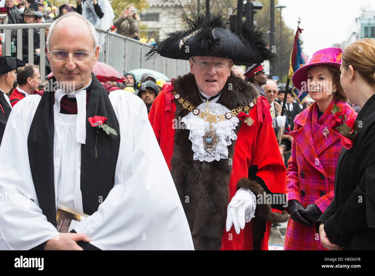 Londres, Reino Unido. 12 de noviembre de 2016. El nuevo alcalde, Dr. Andrew Parmley. El Alcalde anual del show se lleva a cabo en la ciudad de Londres. Crédito: Bettina Strenske/Alamy Live News Foto de stock