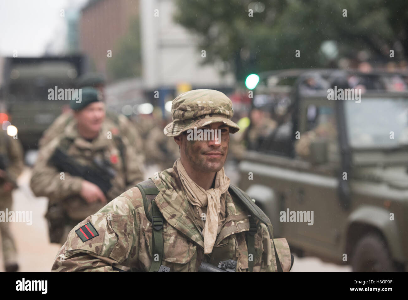 Londres, Reino Unido. 12 de noviembre de 2016. Londres, noviembre12th 2016 participante del ejército, en el Señor0r's Parade Crédito: Ian Davidson/Alamy Live News Foto de stock