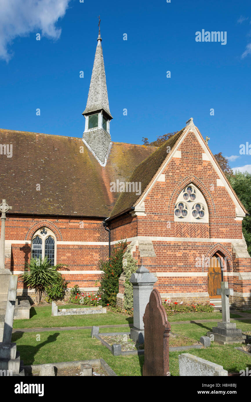 Iglesia parroquial de San Juan Bautista, Eton Wick Road, Mecha Eton, Berkshire, Inglaterra, Reino Unido Foto de stock