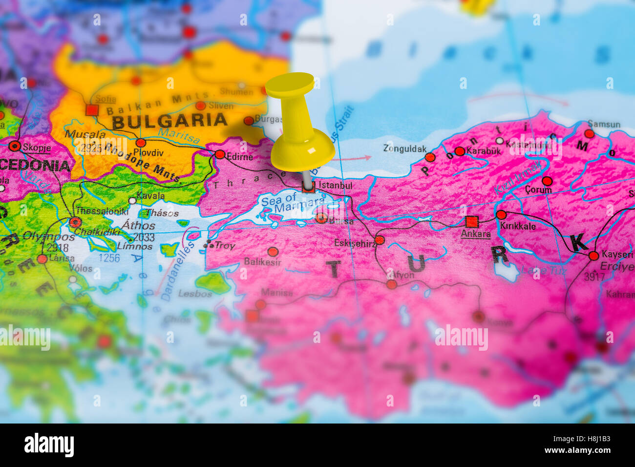 Estambul TURQUÍA mapa Fotografía de stock - Alamy
