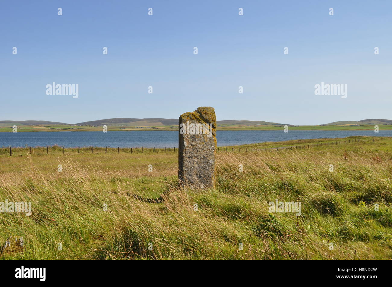 Anillo de Brodgar Stone Circle, Orkney Foto de stock