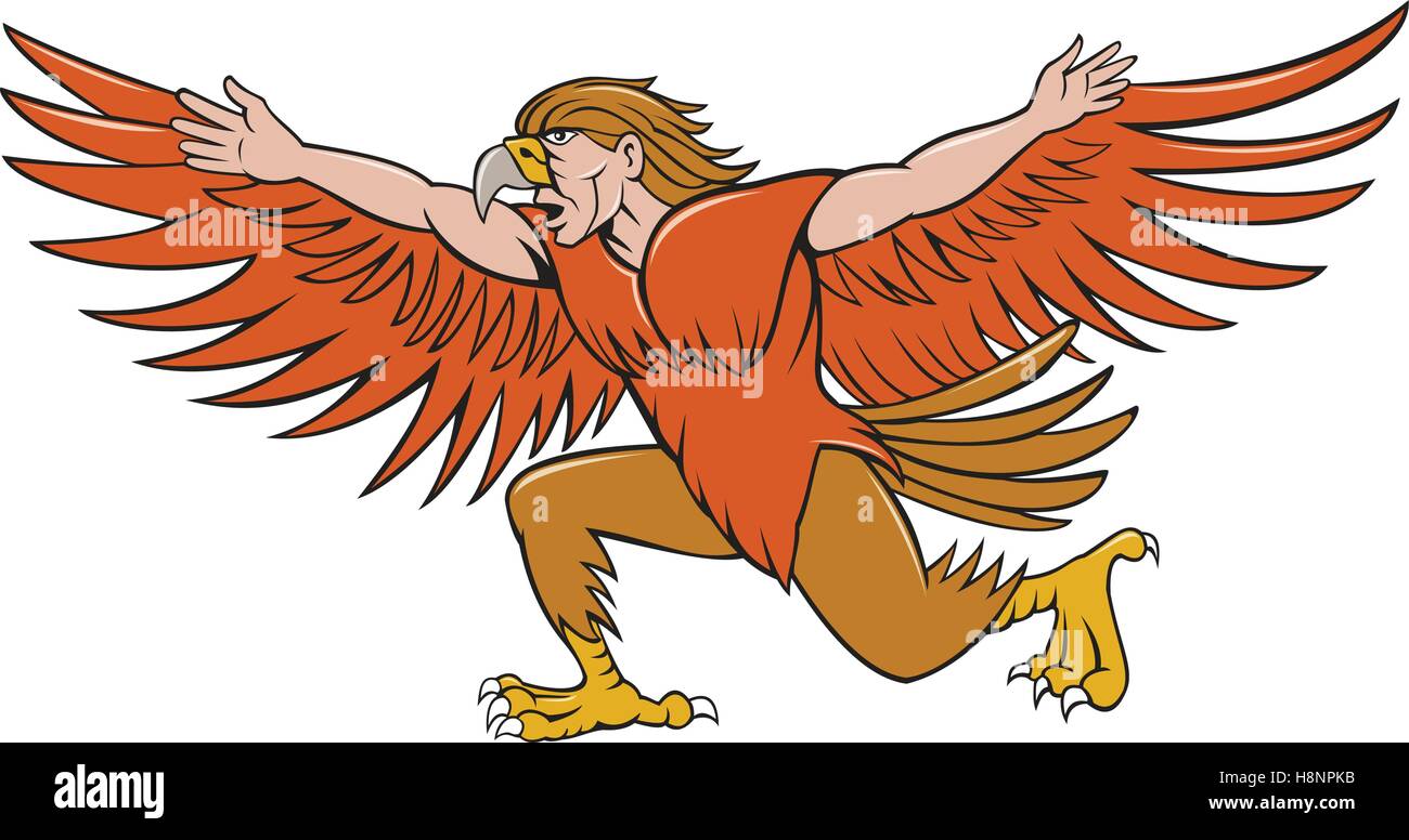 Hombre águila Imágenes vectoriales de stock - Alamy