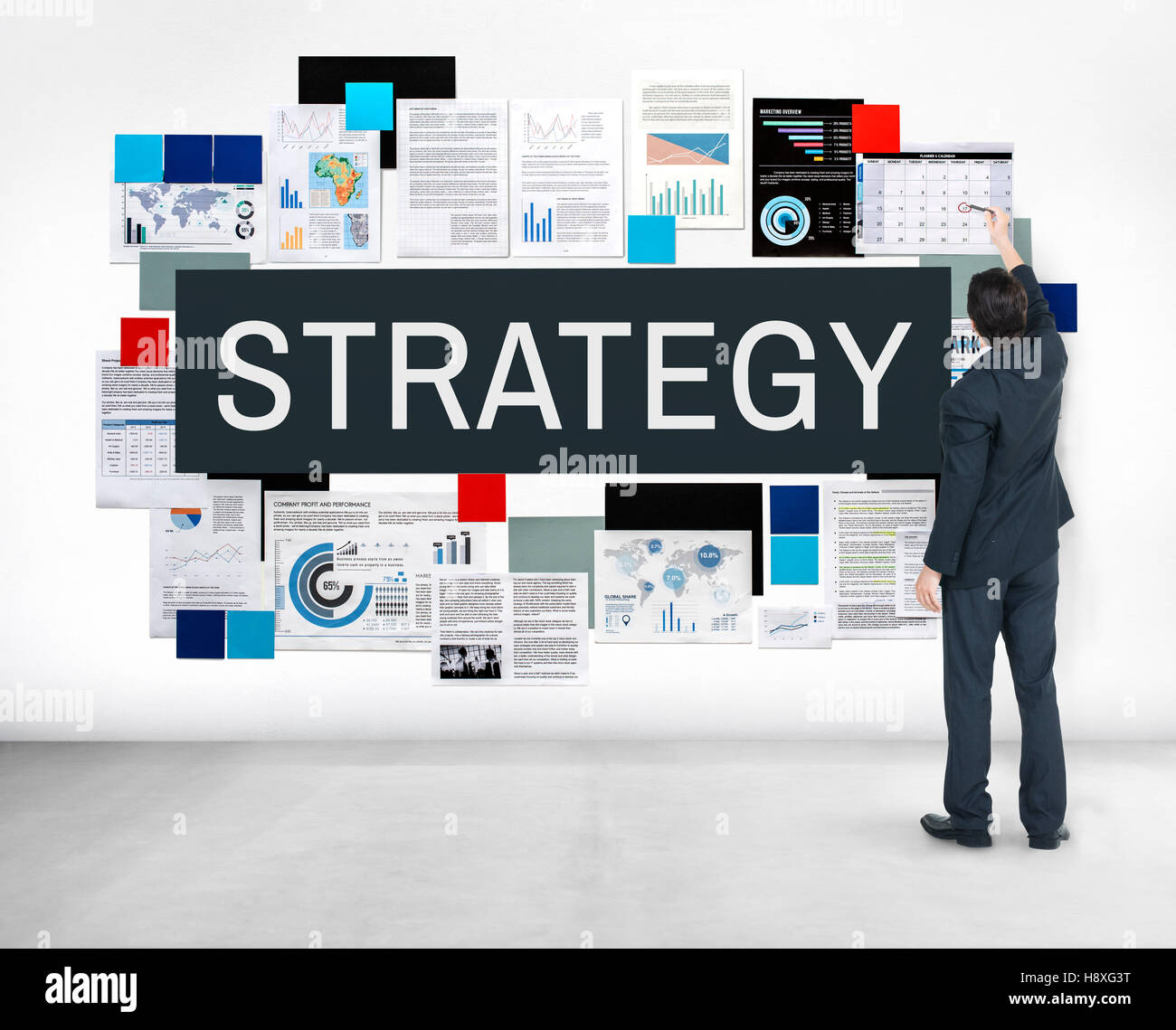 Estrategia estrategias tácticas estratégicas concepto de planificación Foto de stock
