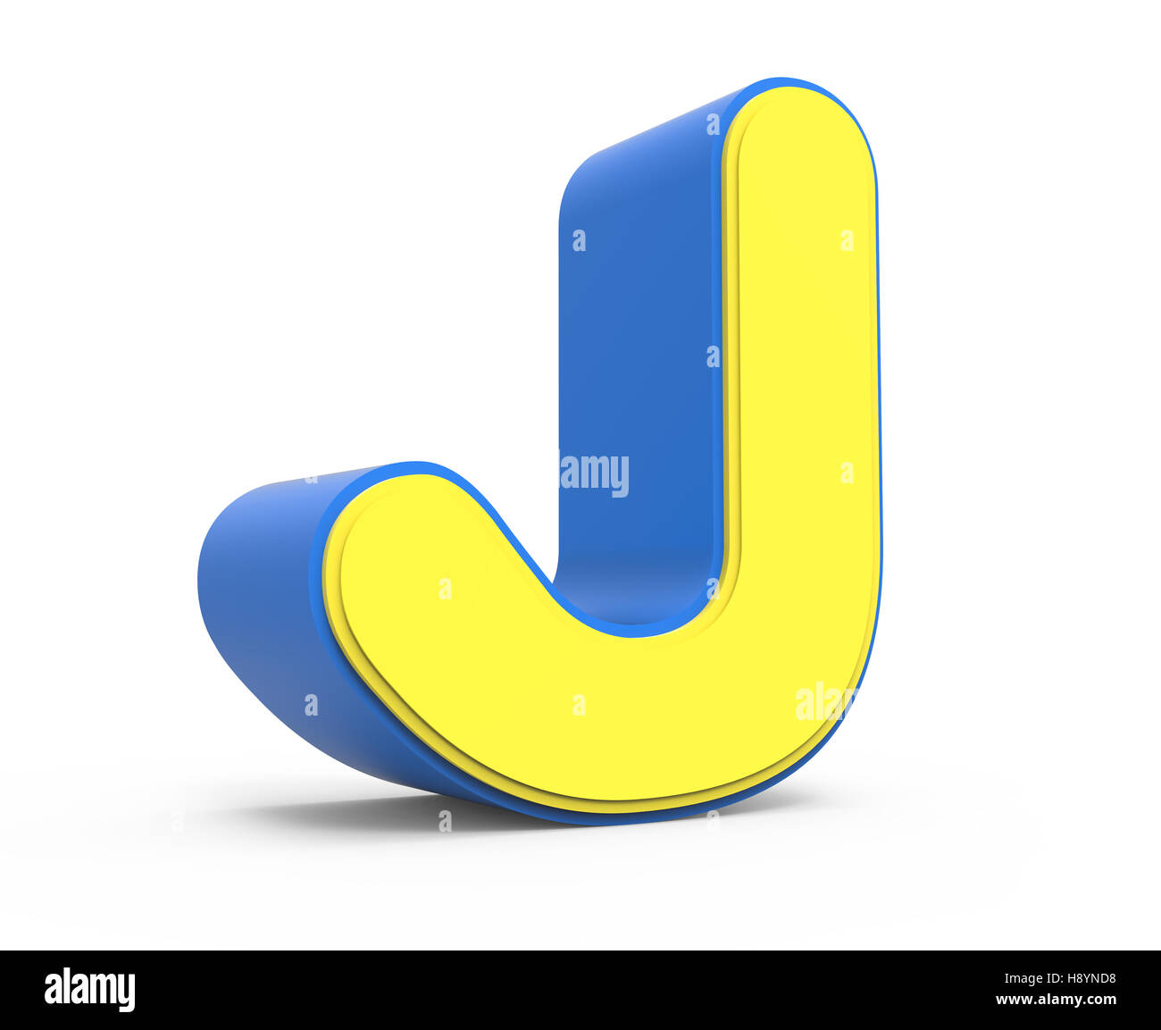 3d Rendering Cute Yellow Letter Imágenes De Stock 3d