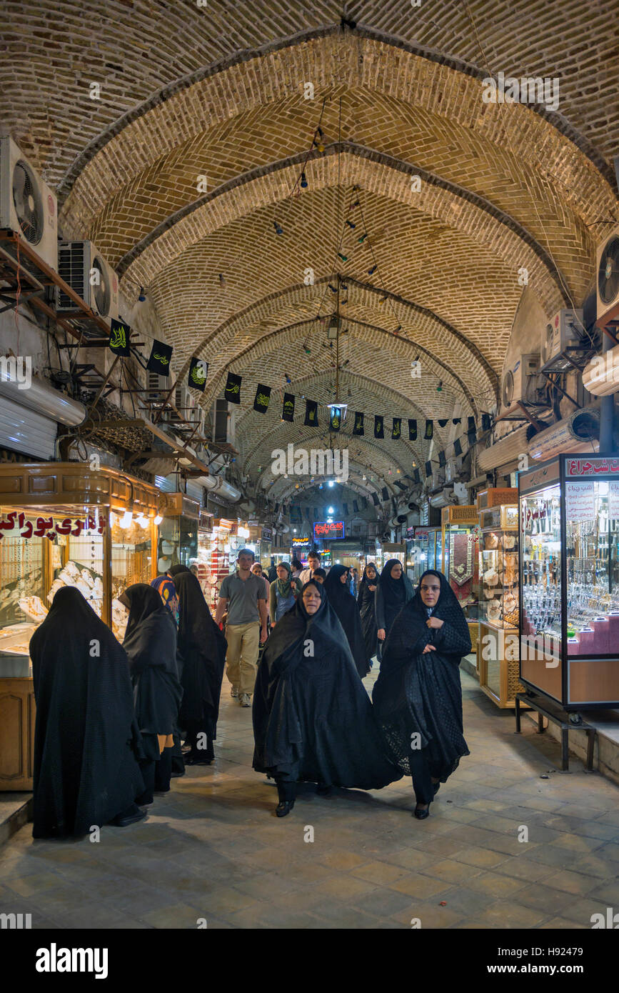 Shiraz Grand Bazaar Irán Foto de stock