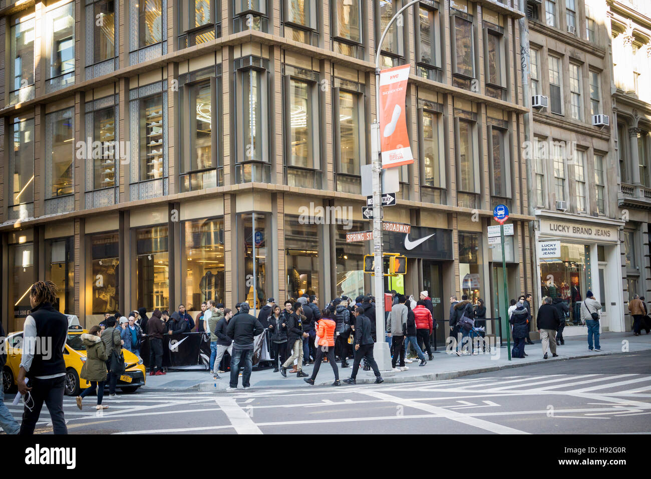 La nueva tienda Nike antes de su en en Nueva York el 11