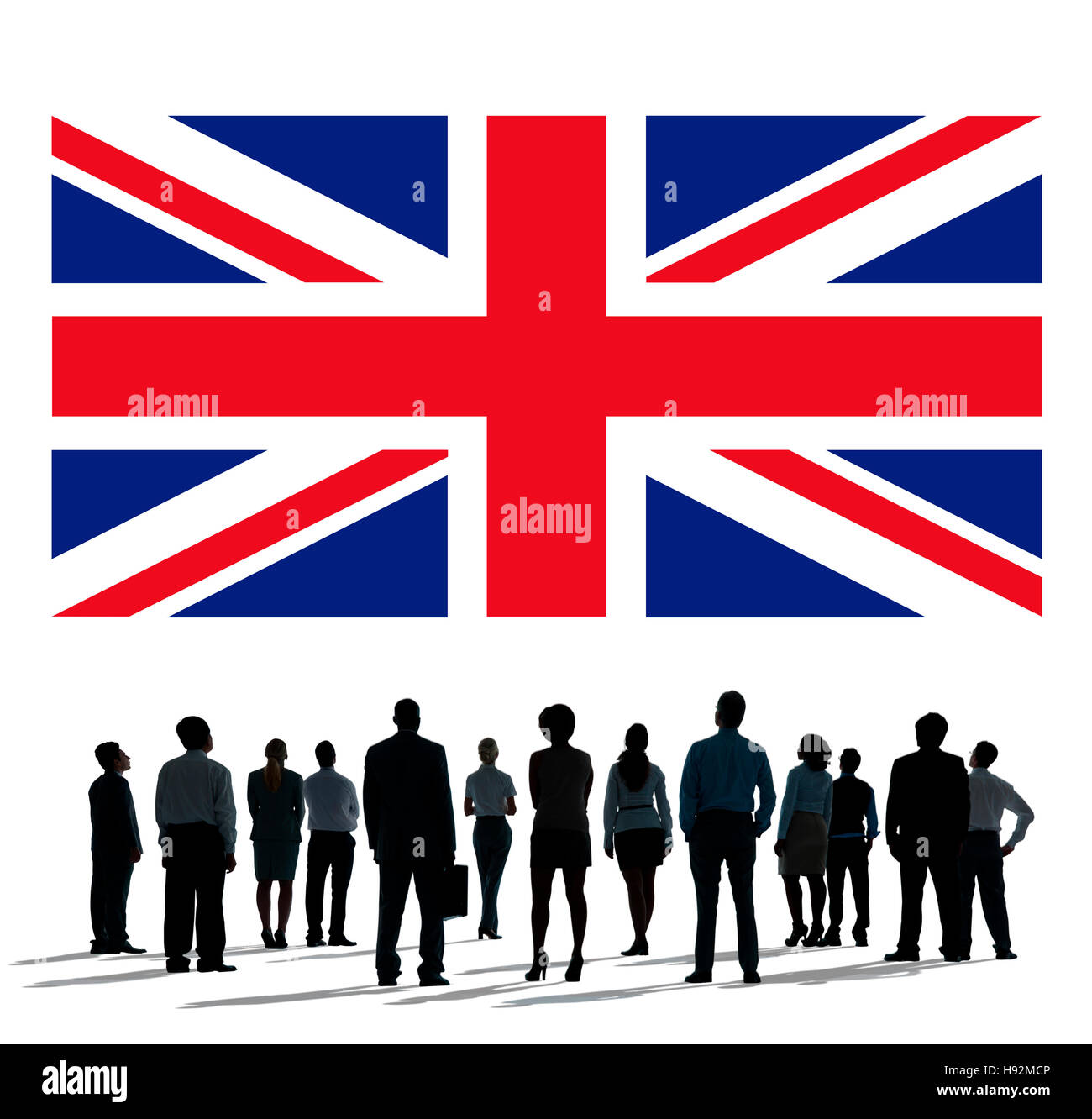 Inglaterra la bandera del país nacionalidad cultura libertad concepto Foto de stock