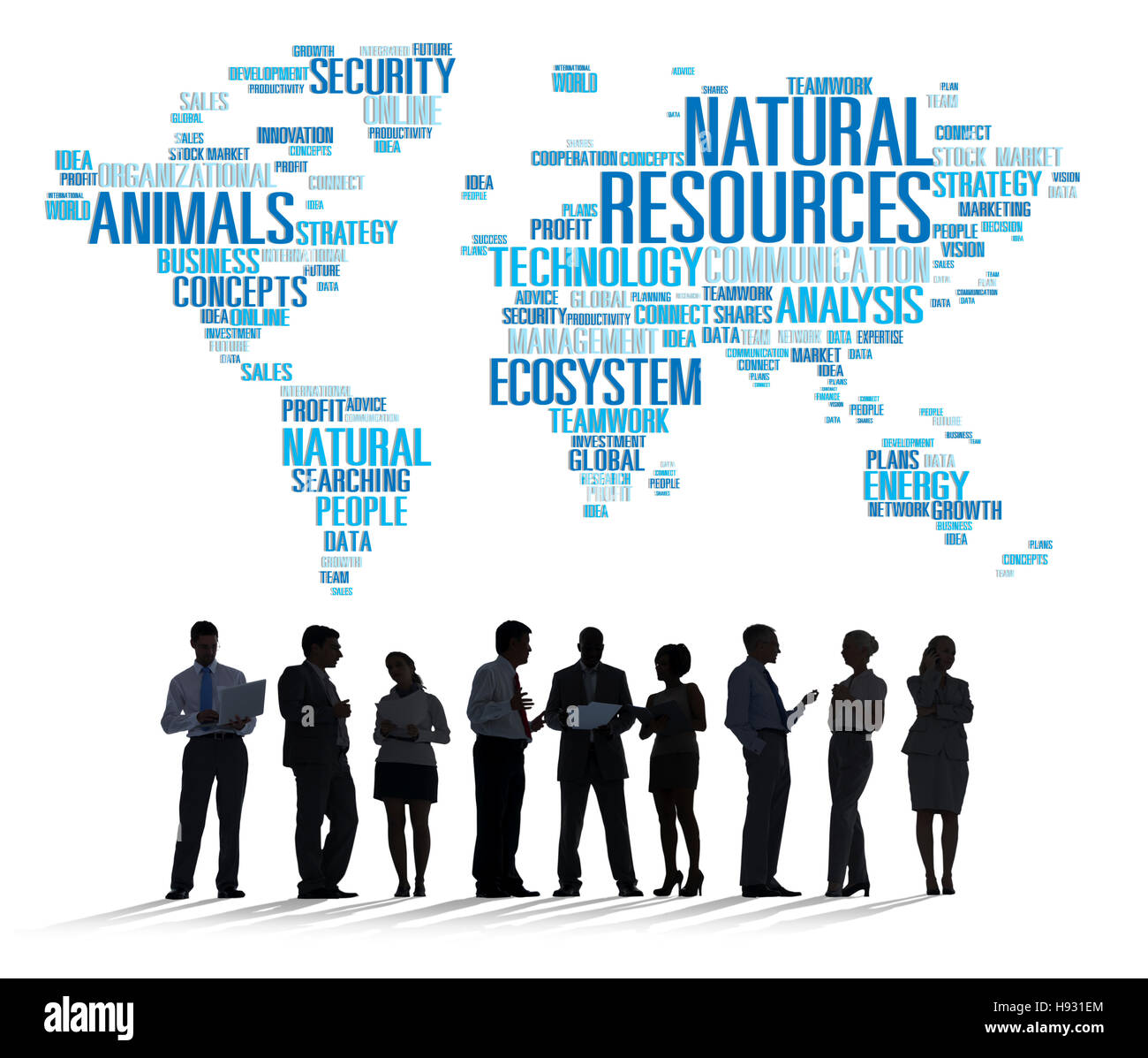 Los recursos naturales, la conservación del medio ambiente concepto de sostenibilidad Foto de stock