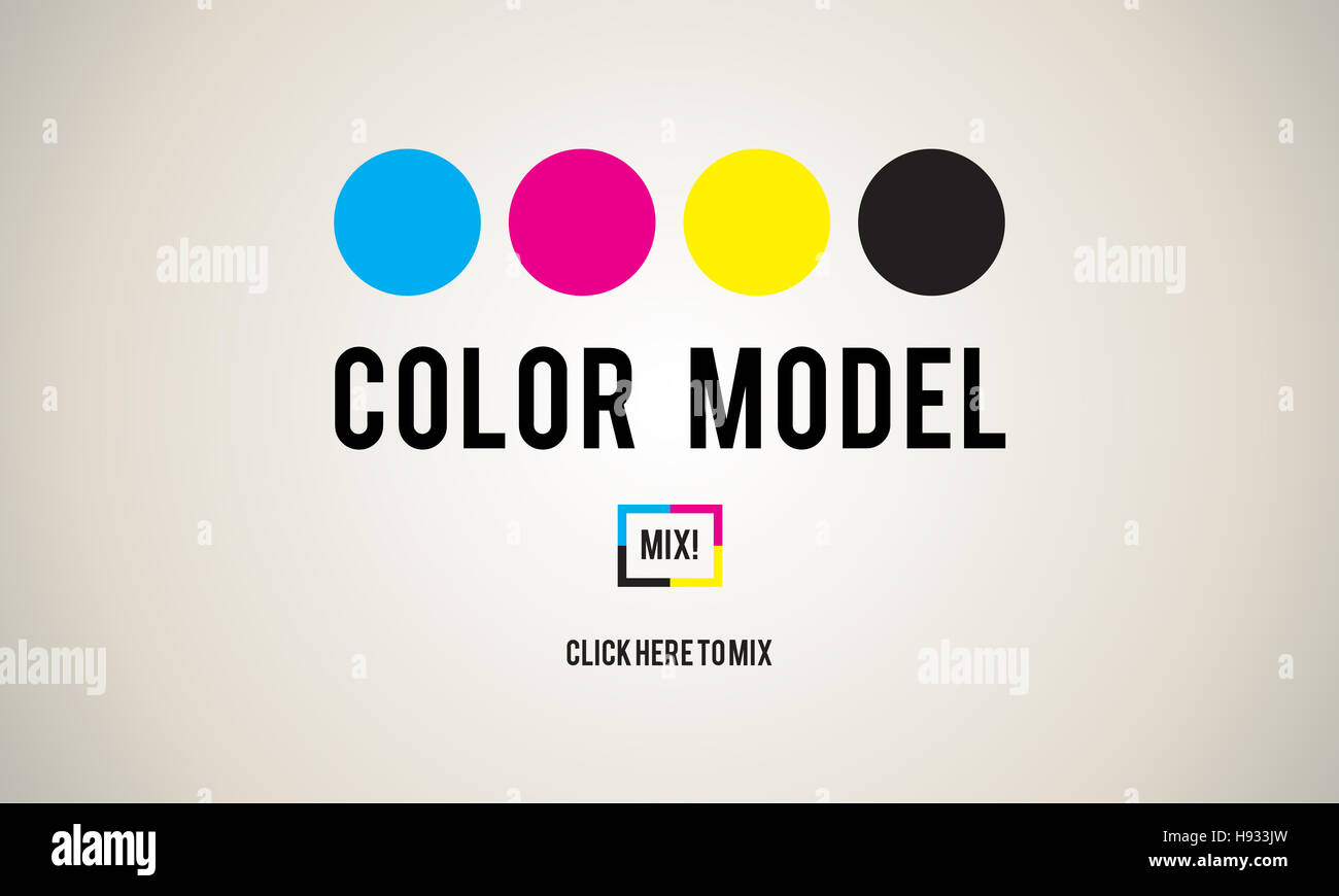 Modelo de diseño de color pigmento pintura arte concepto de movimiento Foto de stock