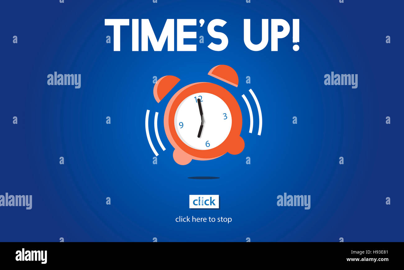 Tiempo límite de alarma Countdown Concepto Foto de stock
