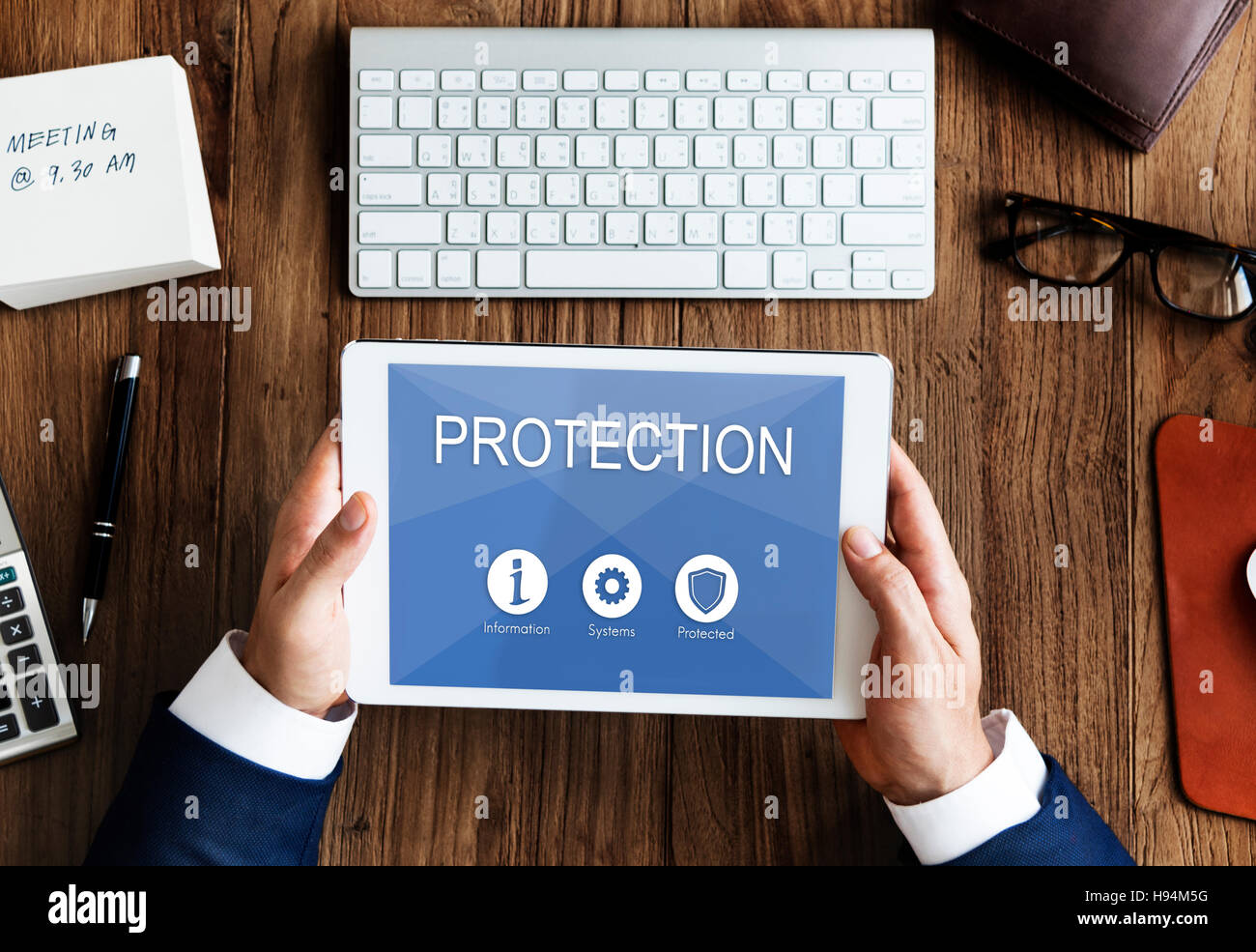 Privacidad y Seguridad Protección de Datos Concepto Gráfico Foto de stock