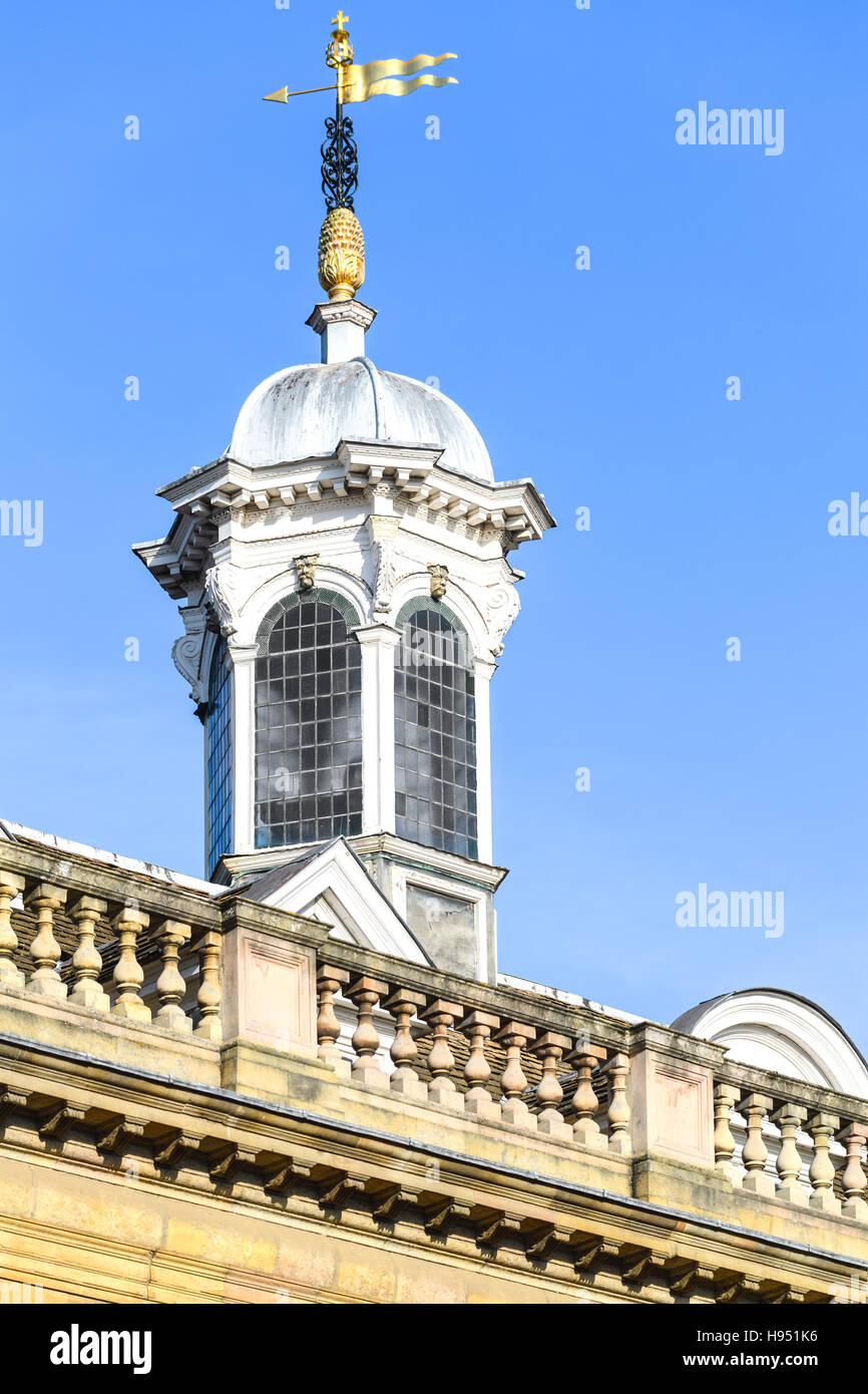 Weathervane en Clare College, Cambridge. Foto de stock